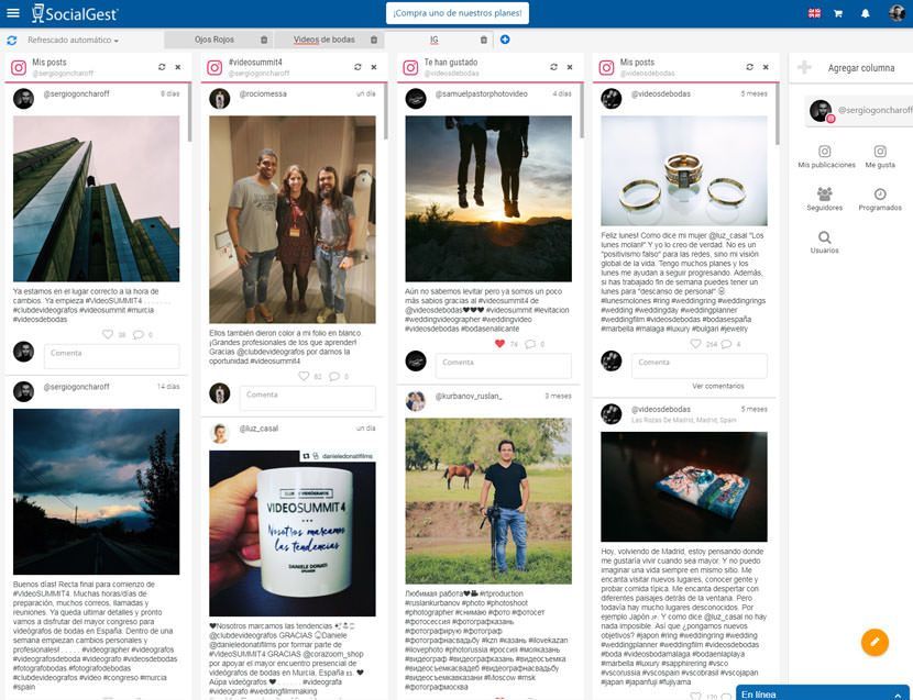SocialGest - herramienta para programar publicaciones en Instagram y otras redes sociales